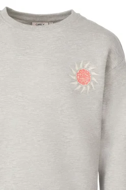 Online Kids Only Trui Lovely L Oversize Light Grey Melange