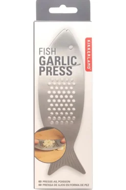 Gadget Fish Garlic Press-Kikkerland Clearance