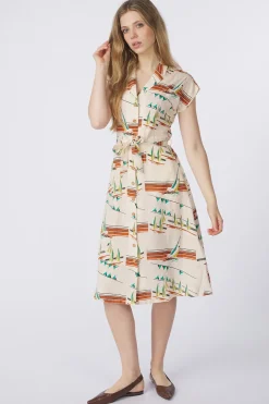 Outlet King Louie Jurk Irene Dress Antibes Cream