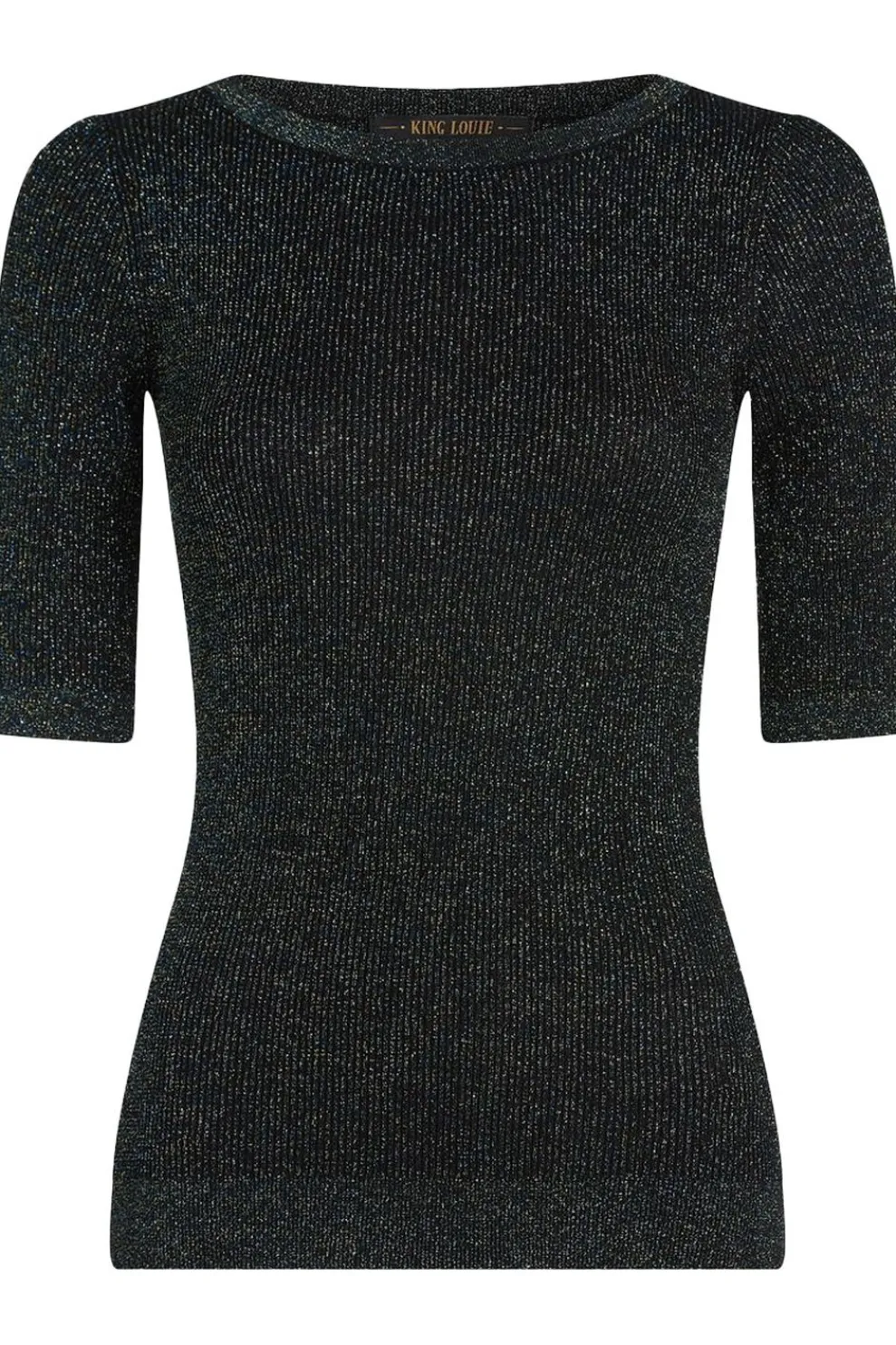 Outlet King Louie Trui Agnes Rib Top Spiro Nile Green