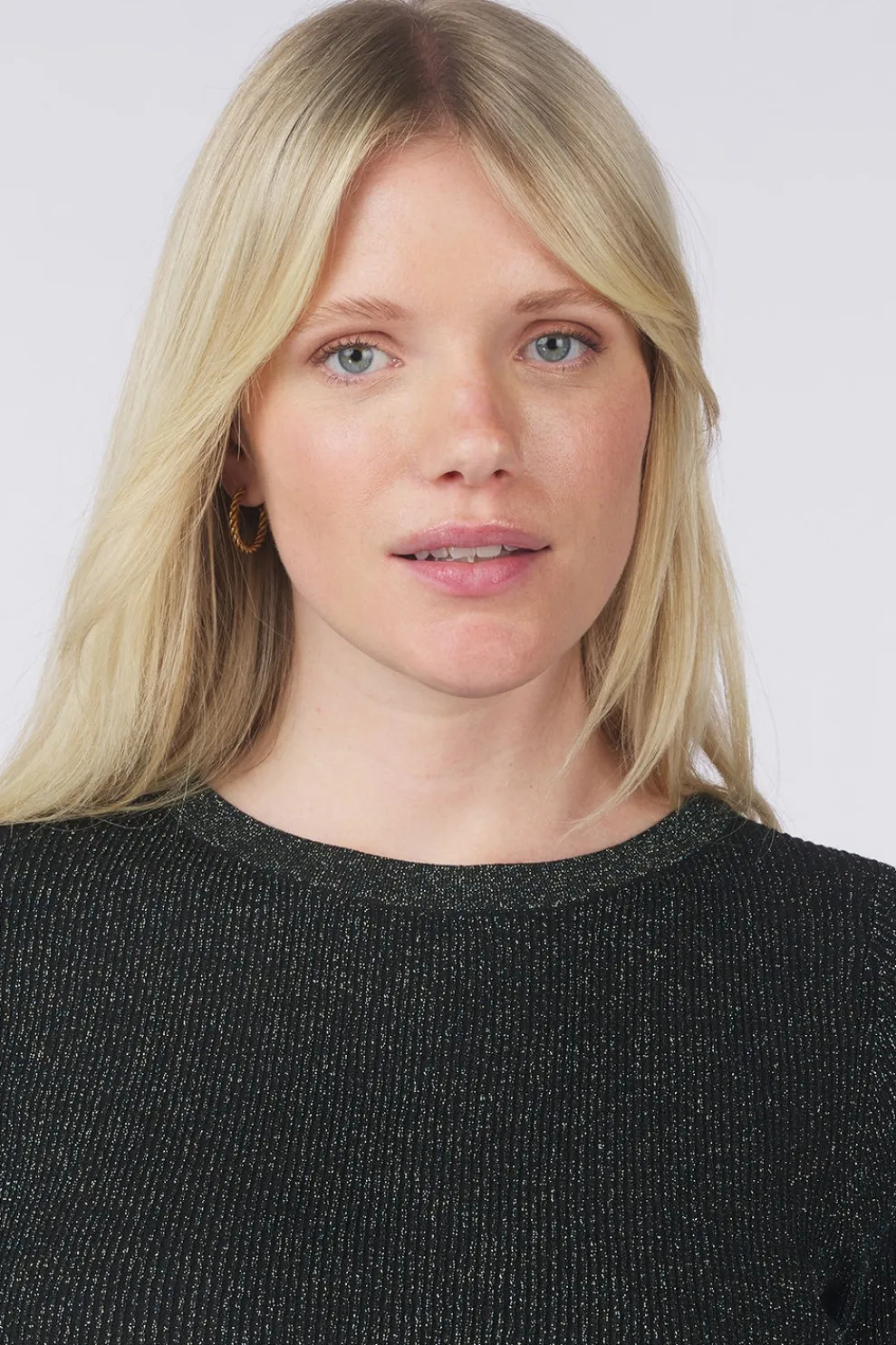 Outlet King Louie Trui Agnes Rib Top Spiro Nile Green