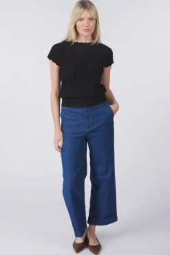 Fashion King Louie Trui Audrey Top Rocky Ajour Black