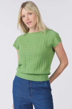 Sale King Louie Trui Audrey Top Rocky Ajour Denim Blue