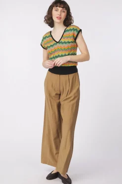 New King Louie Trui Double V Top Penny Zigzag Otter