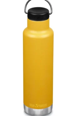 New Klean Kanteen Drinkfles Insulated Classic 20Oz/592Ml (With Loop Cap) yellow