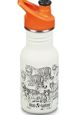 Discount Klean Kanteen Drinkfles Kid Classic Narrow 12Oz/355Ml (W/Kid Sport Cap) white/orange
