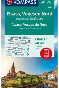 Elzas - Vogezen Noord 2220 GPS r/v 2-Set-KOMPASS Sale