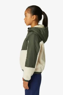 Discount K-Way Fleece Le Vrai 3,0 Neige Orsetto Ecru-Green Blackish