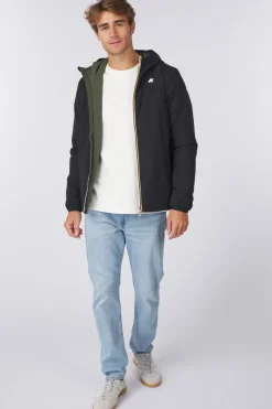 Fashion K-Way Jas Jack St Warm Double Black Pure Green Blackish