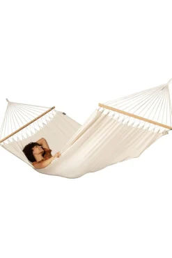 Discount La Siesta Florencia Organic Cotton Double Spreader Bar Hammock Latte