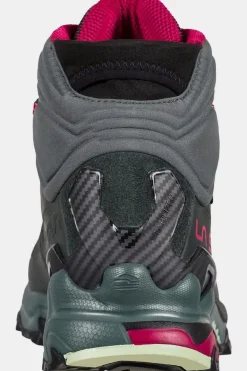 Clearance La Sportiva Wandelschoenen Ultra Raptor II Mid Leather Woman Gore-Tex Charcoal/Cerise