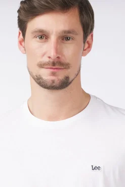 Fashion LEE T-Shirt Ss Patch Logo White-L60Ufq12