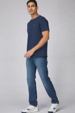 Sale Levi's Broek 502 Taper dark blue