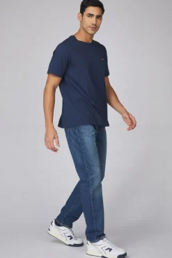 Sale Levi's Broek 502 Taper dark blue