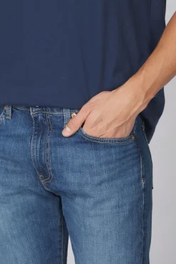 Sale Levi's Broek 502 Taper dark blue