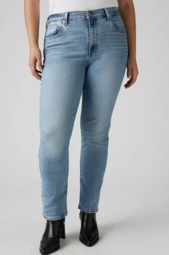 Sale Levi's Jeans 724 High Rise Straight Blue Wave Light