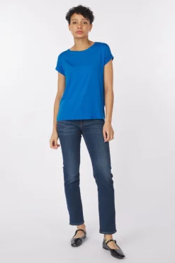 Best Levi's Jeans 724 High Rise Straight Indigo Stripe Terra