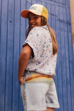 Discount Levi's Kids Short Lvg Mini Mom W Embroider