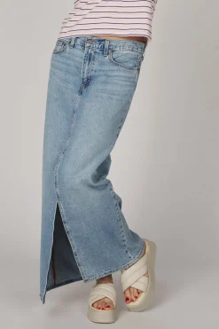 Rok Ankle Column Skirt Med Indigo - Worn In-Levi's Discount