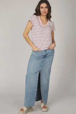 Rok Ankle Column Skirt Med Indigo - Worn In-Levi's Discount