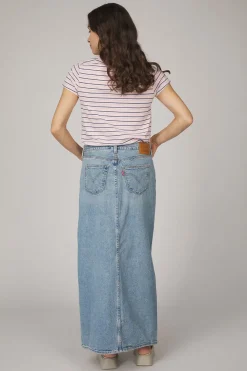 Rok Ankle Column Skirt Med Indigo - Worn In-Levi's Discount