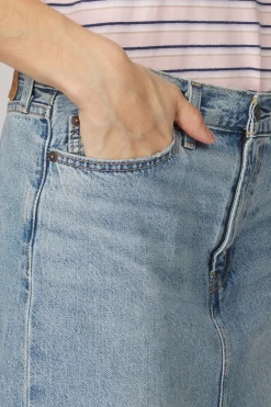 Rok Ankle Column Skirt Med Indigo - Worn In-Levi's Discount