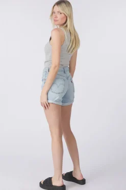 Best Levi's Short 501® Rolled Short Light Indigo - Worn In Light Grey Melange