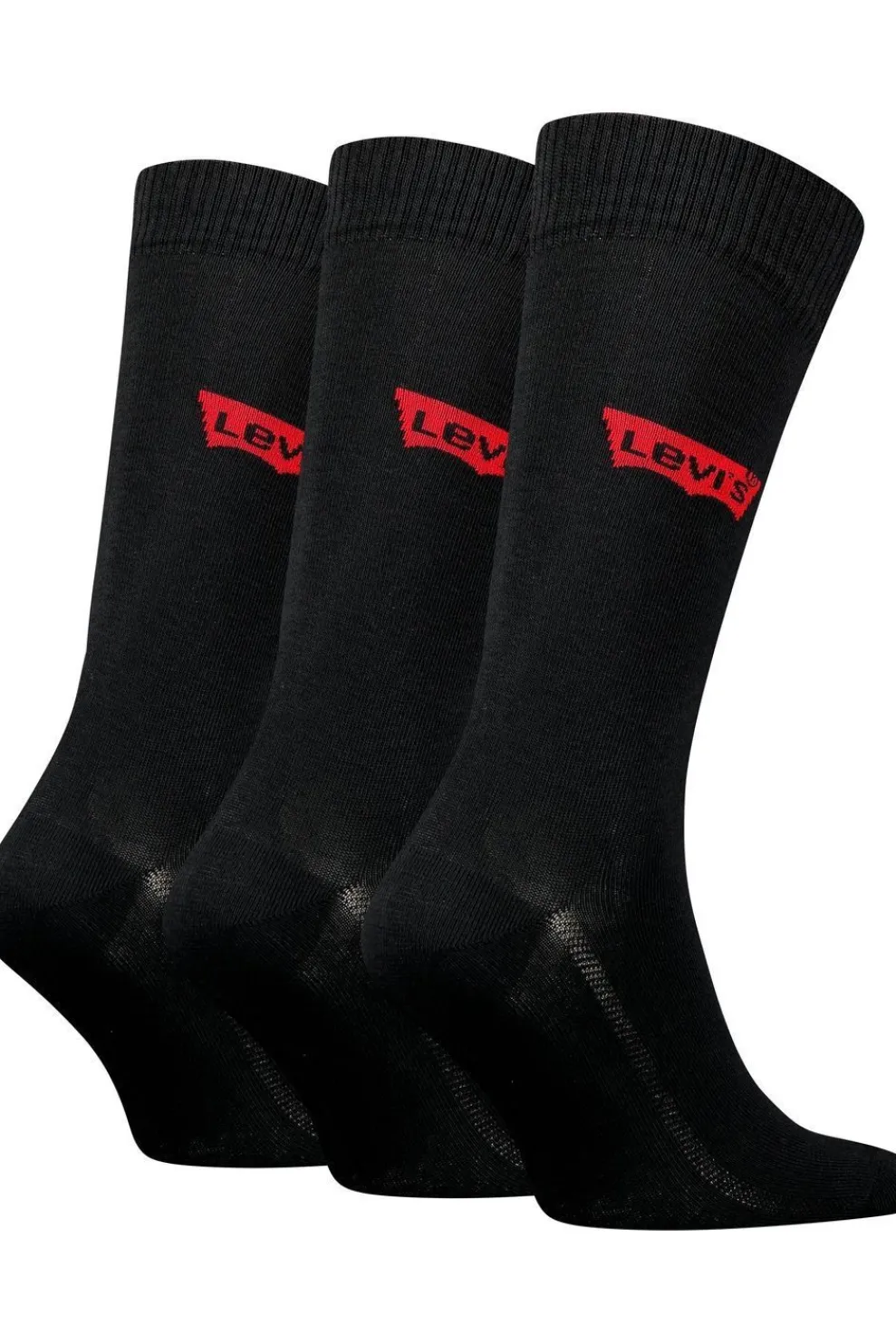 Outlet Levi's Sokken Regular Cut Bad Wing Logo 3Pack Black