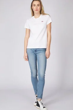 Discount Levi's T-Shirt Perfect Blue Wave Light