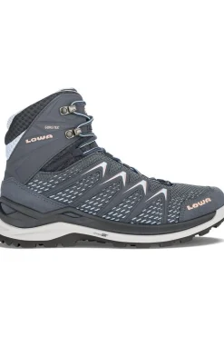 New LOWA Wandelschoen Innox Pro Gore-Tex Mid Blue/Salmon pink