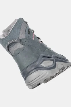 New LOWA Wandelschoenen Renegade Evo Gore-tex Mid Steelblue/Old Rose