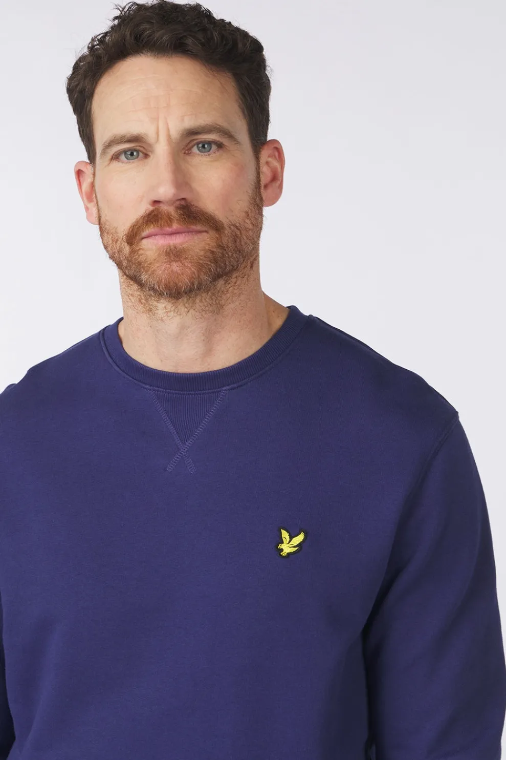 Clearance Lyle & Scott Crew Neck Deep Indigo