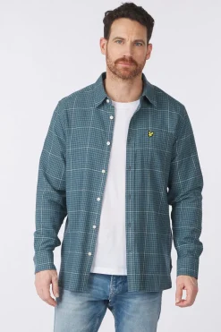 Hemd Houndstooth Check Flannel Vintage-Lyle & Scott Hot
