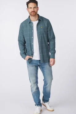 Hemd Houndstooth Check Flannel Vintage-Lyle & Scott Hot