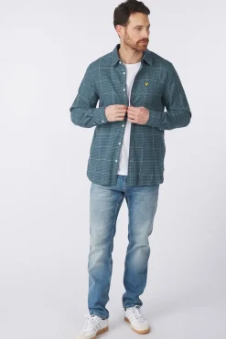 Hemd Houndstooth Check Flannel Vintage-Lyle & Scott Hot
