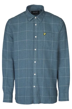 Hemd Houndstooth Check Flannel Vintage-Lyle & Scott Hot