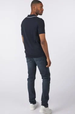Polo Tipped Knitted Open Collar Tonal-Lyle & Scott New