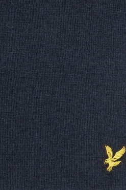New Lyle & Scott Sjaal Racked Rib Dark Navy