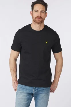 New Lyle & Scott T-Shirt Mountain Borders Graphic Graphics Denim Shade Fresh