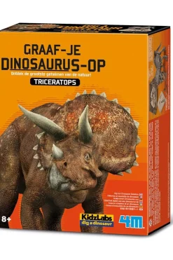 Sale 4M Speelgoed Graaf Je Dinosaurus Op - Triceratops No colour