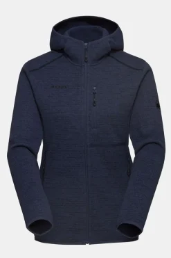Best Mammut Fleece Arctic Iv Ml Hooded Jacket Women Navy Blue