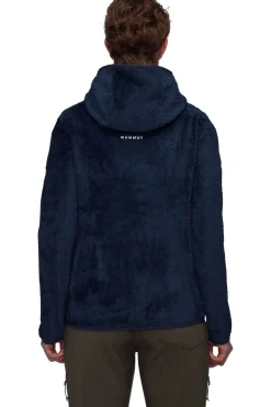 Clearance Mammut Fleece Innominata Ml Hooded Jacket Women Navy Blue