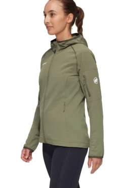 Discount Mammut Fleece Madris Light Ml Hooded Jacket mid khaki