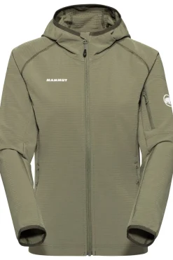 Discount Mammut Fleece Madris Light Ml Hooded Jacket mid khaki