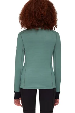 Outlet Mammut Fleece Taiss Light Ml Jacket Women Dark Jade-Black