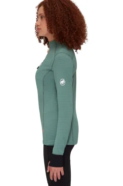 Outlet Mammut Fleece Taiss Light Ml Jacket Women Dark Jade-Black