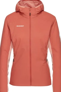 Outlet Mammut Jas Rime Light In Flex Hooded Jacket Women Terracotta/Salmon pink
