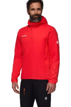 Clearance Mammut Jas Rime Light In Flex Hooded Jacket Men red