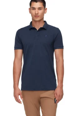 Clearance Mammut Polo Logo Polo Men Navy Blue