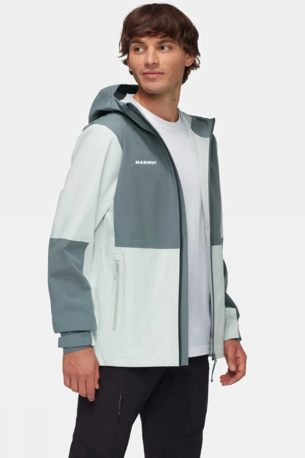 Outlet Mammut Regenjas Linard Guide 3L Silver Sage-Strata